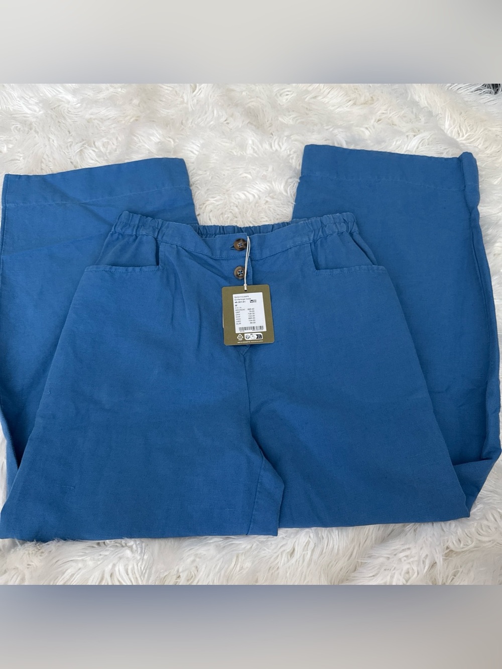 Gudrun Sjoden Blue Wide-Leg Chinos